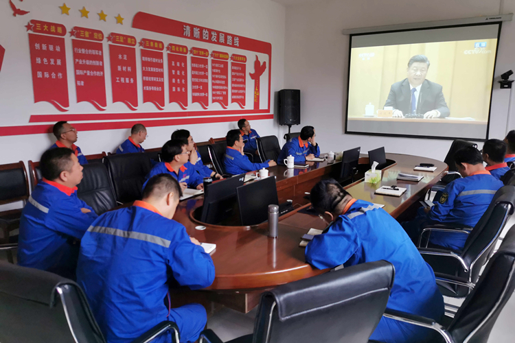 隴南公司廣大黨員干部職工集中收看紀(jì)念辛亥革命110周年大會(huì)_副本.jpg